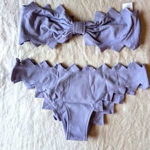 Marysia swim lavender zig zag bikini, size Small